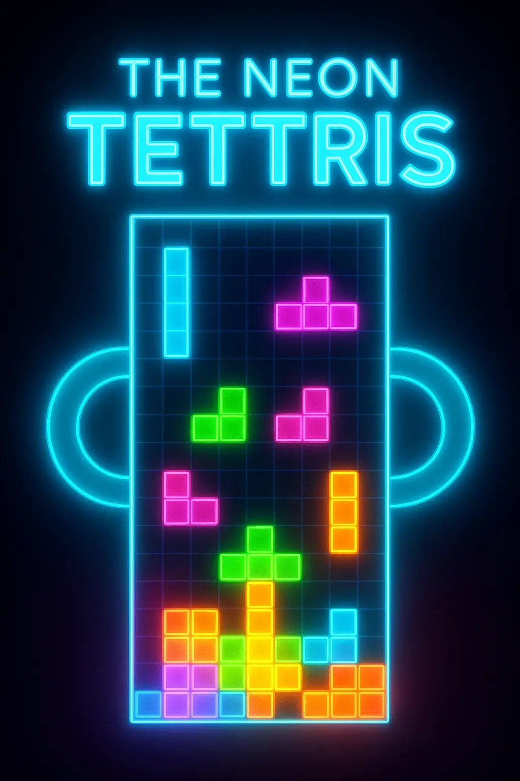 The neon tettris | Astrocade