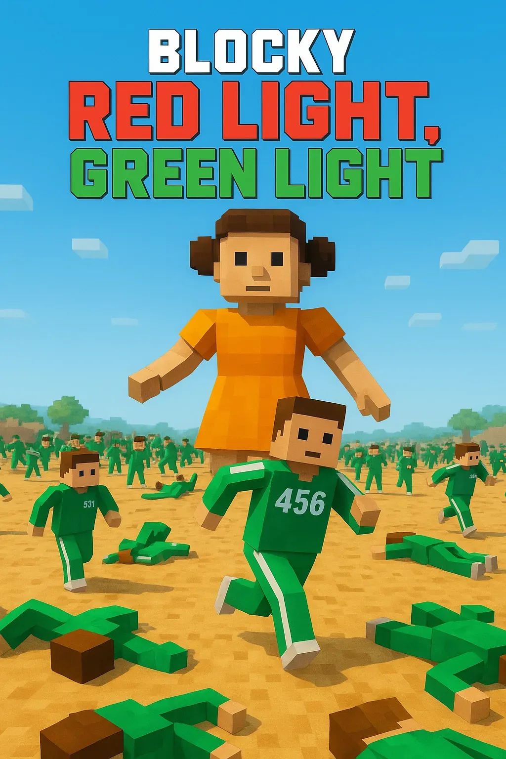Blocky Red Light, Green Light | Astrocade
