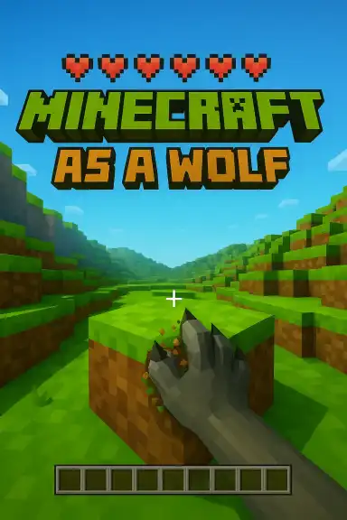 Minecraft as a Wolf by shivanidub