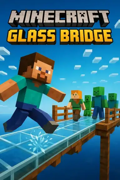 Minecraft Glass Bridge by dark_xoryn