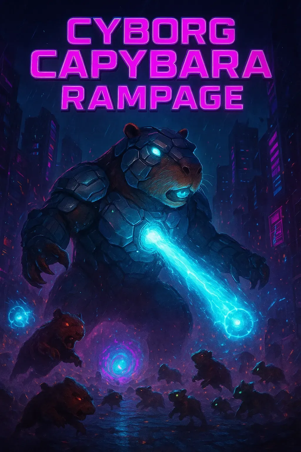 Cyborg Capybara Rampage | Astrocade