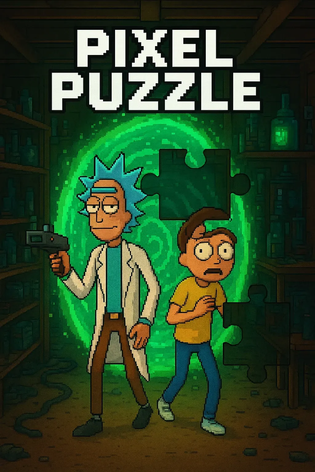 Rick and Morty Pixel Puzzle | Astrocade