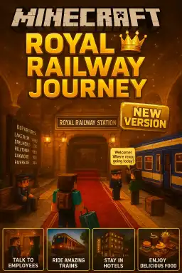 Minecraft: Royal Railway Journey  new virsion👑 🚆 by Astra_creator_