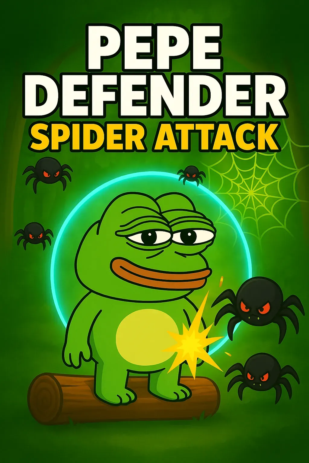 Pepe Defender: Spider Attack | Astrocade