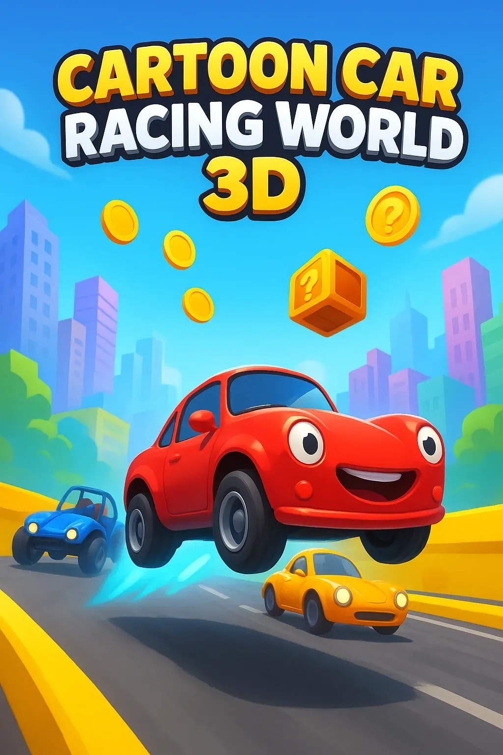 Cartoon Car Racing World 3D | Astrocade