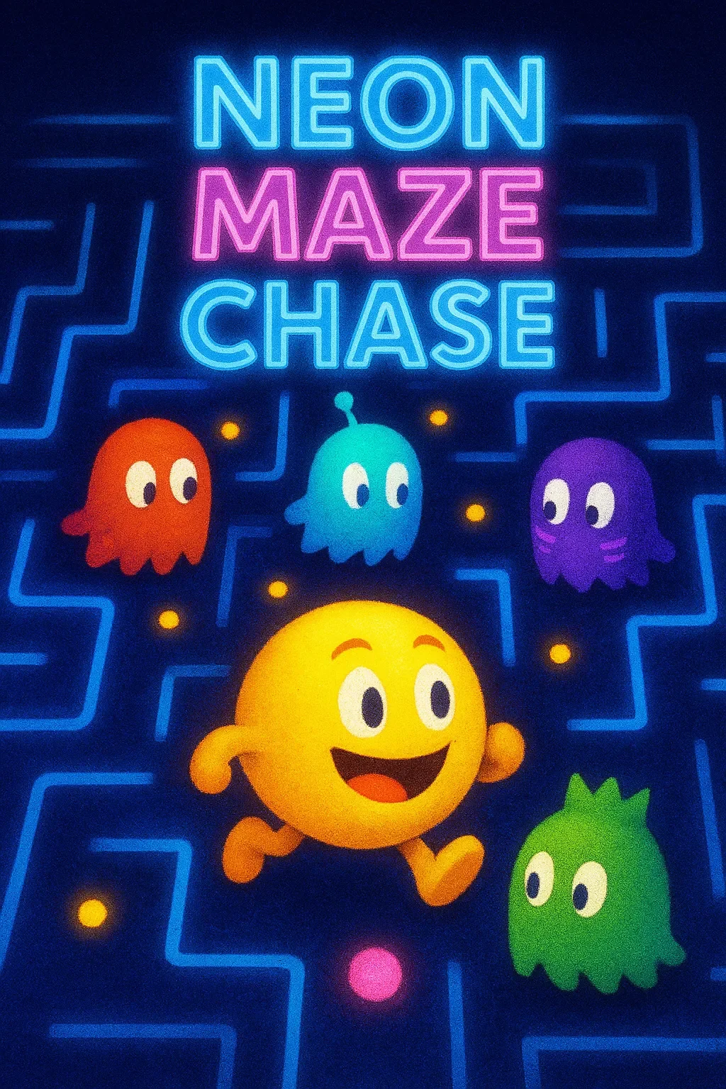 Neon Maze Chase | Astrocade