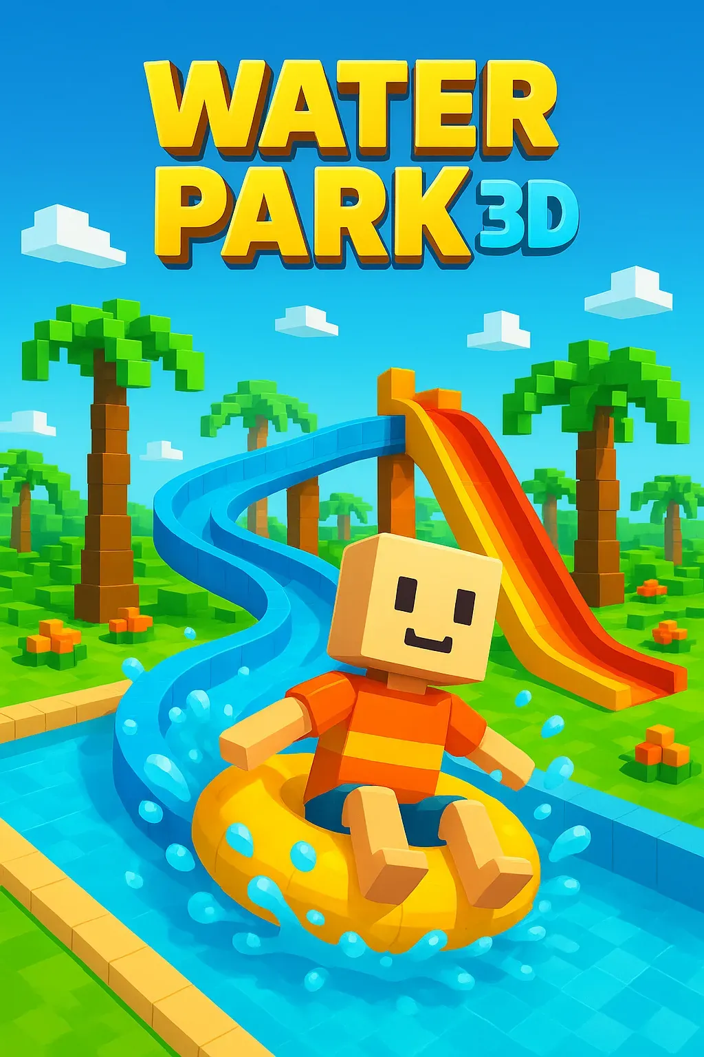 ウォータードロップタイル (ハンゲーム アバター) Water Park 3D | Astrocade