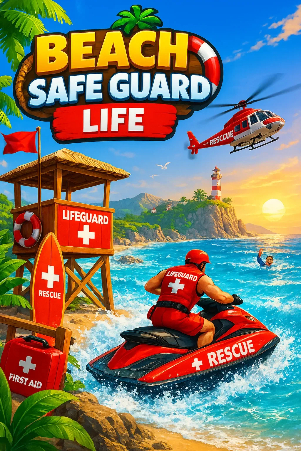BEACH SAFE GUARD LIFE | Astrocade