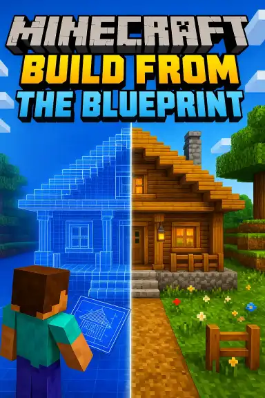 Minecraft: BUILD FROM THE BLUEPRINT by zuriyaahh